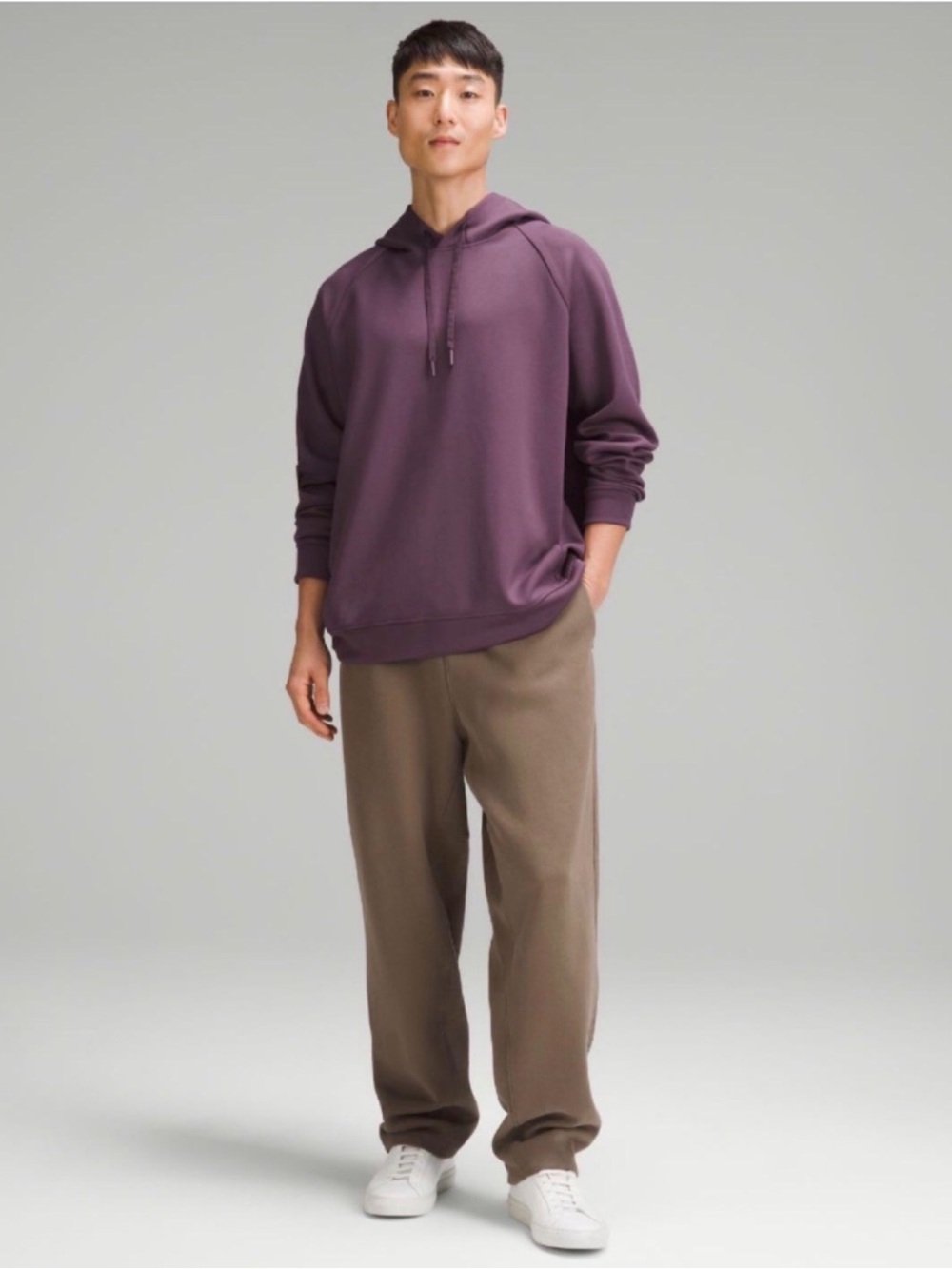 Lululemon Smooth Spacer Classic-Fit Pullover Hoodie Grape Thistle Size Medium - Picture 2 of 5